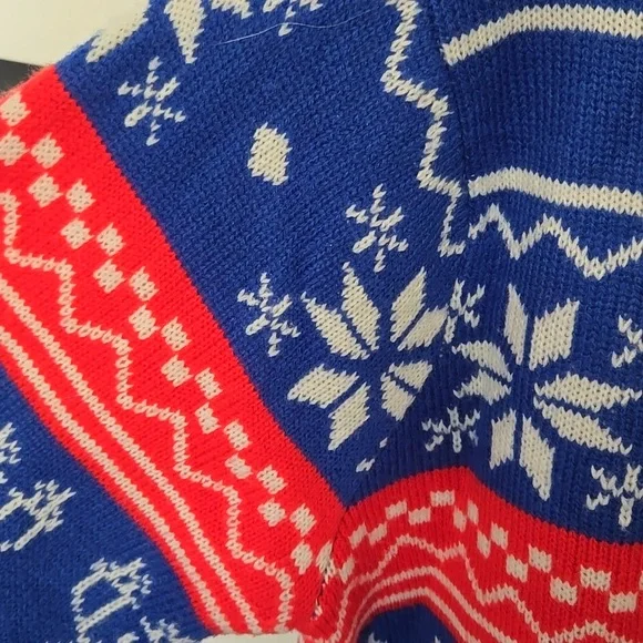 Blue and Red Christmas Sweater - Picture 3 of 13